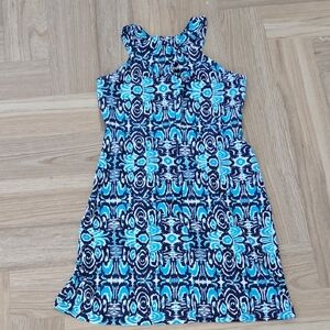 JUDE CONNALLY Blue Patterned  Dress Medium